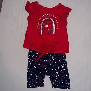 Toddler girl 4th of July outfit